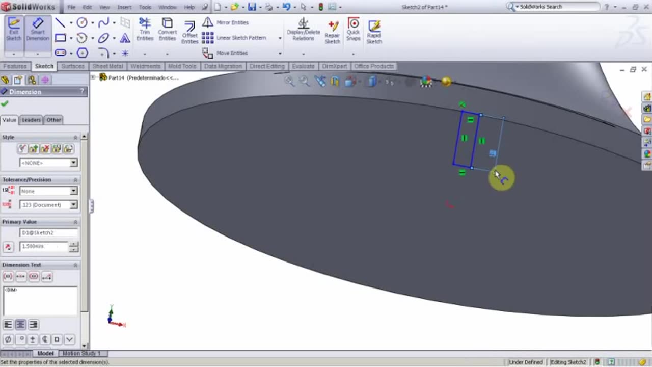 Solidworks - revolve & 3d polyline features