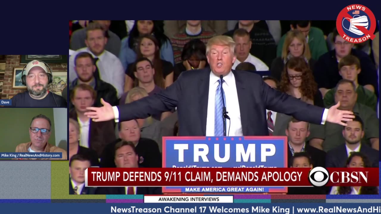 Trump speaks about the dancing Israelis during a recent rally (Mike King)