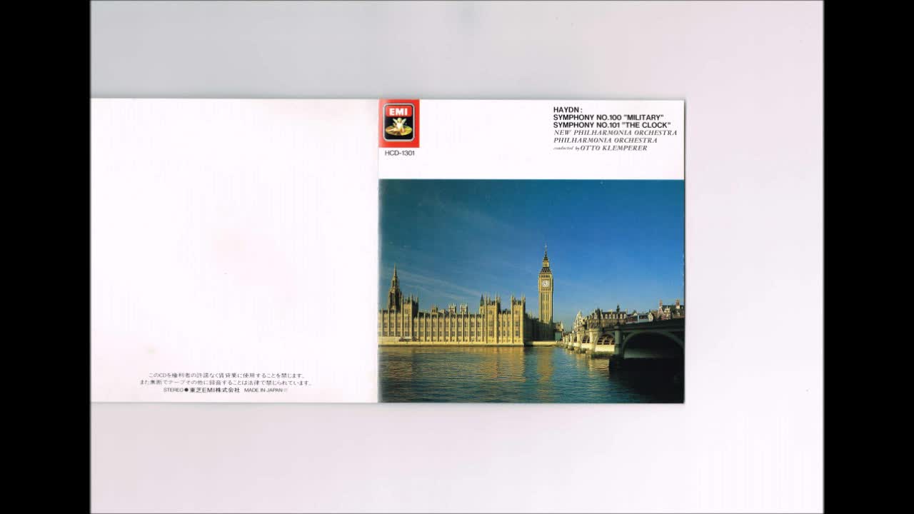 Haydn - Symphony No.101 “The Clock” Klemperer Philharmonia