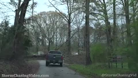 Wedge Tornado And Damaged Church, Tree's, Home's - Ashby, AL - 3/25/2021