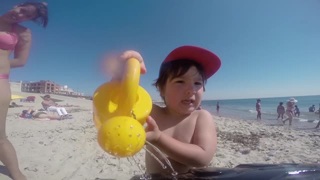 Happiness at the beach