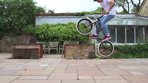 Slow Motion Bunny Hop BMX