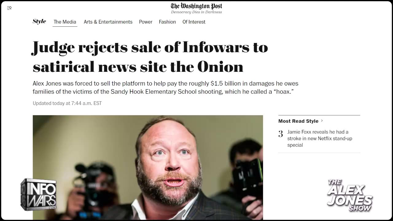 Federal Judge Blocks The Bloomberg-Backed Attempt By ‘The Onion’ To Shut Down Infowars!