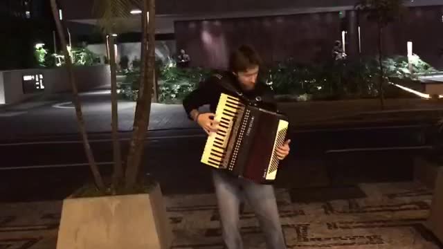 Street accordion music - São Paulo, Brazil.