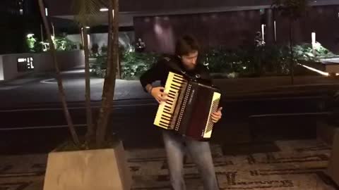 Street accordion music - São Paulo, Brazil.