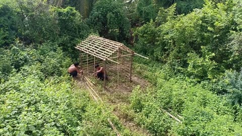 Building The Most Beautiful Survival House Villa By Bushman Skill