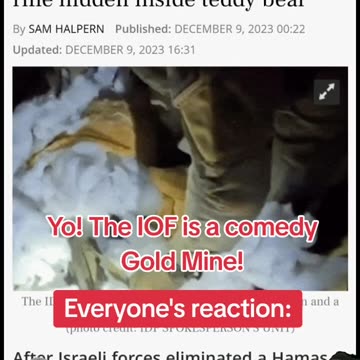 THE IDF COMMEDY CLUB” this is real - you can’t make up😂