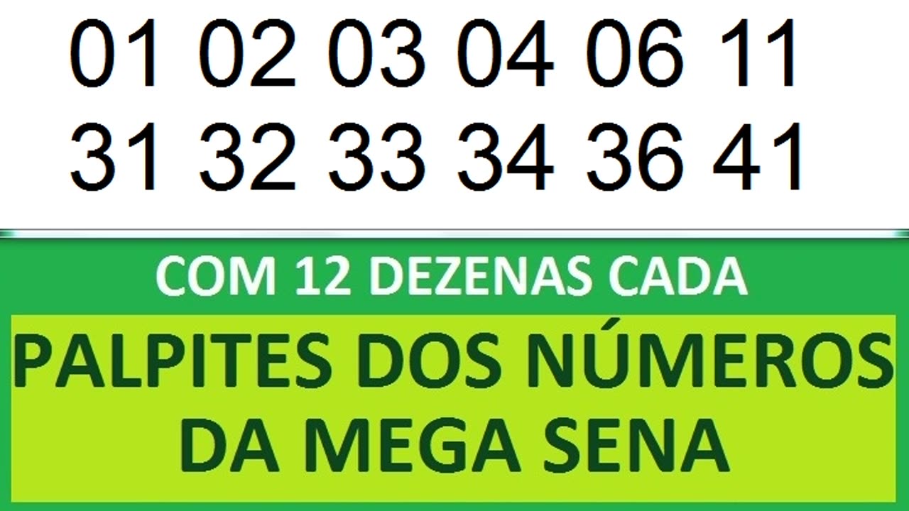 PALPITES DOS NÚMEROS DA MEGA SENA COM 12 DEZENAS im in io ip iq ir is it iu iv iw ix