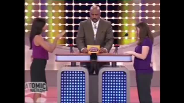 Family feud is definitely not a family show any longer 