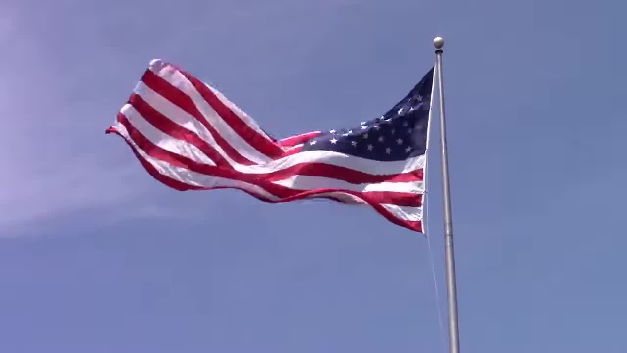 American Flag Waving