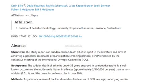 Study Finds Athlete Deaths are 1700%
