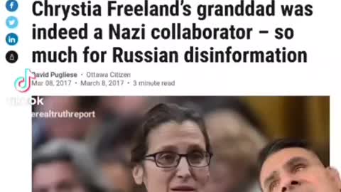 CHRYSTIA FREELAND'S GRANDFATHER RAN A NAZI NEWSPAPER