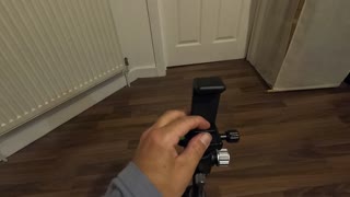 Phone mount on a new tripod