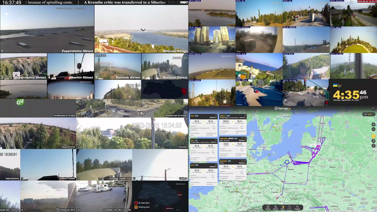 Breaking News / World Wide War Watch. Reports of B1B's in route across the Atlantic.