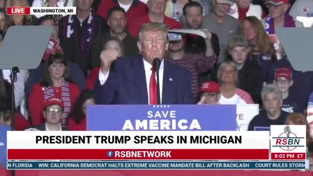 President Trump speaks at Trump Rally in Michigan (Apr 2)