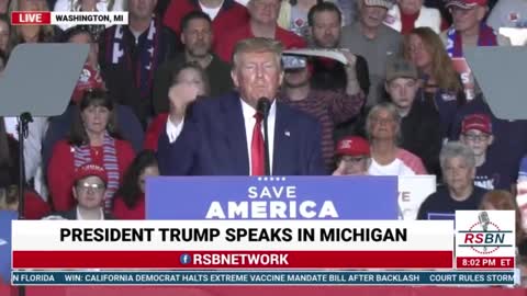 President Trump speaks at Trump Rally in Michigan (Apr 2)