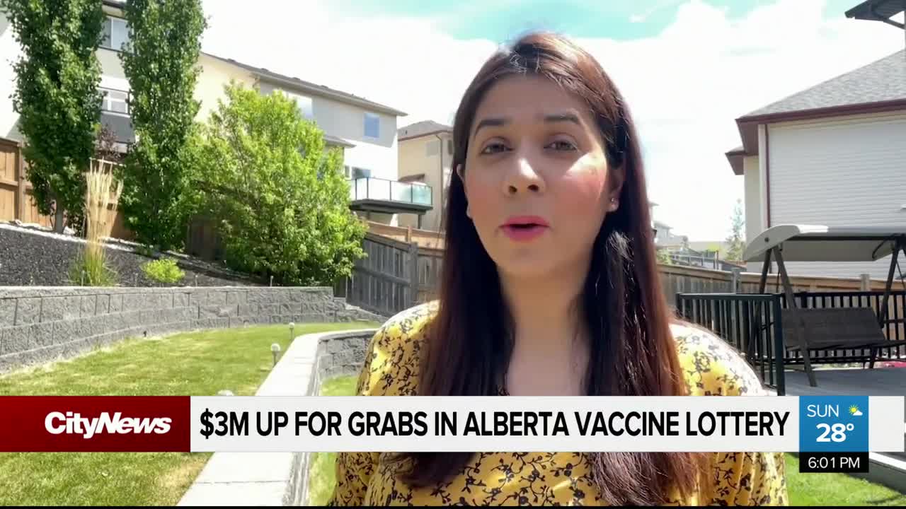 Alberta announces vaccine lottery prizes worth $3 million