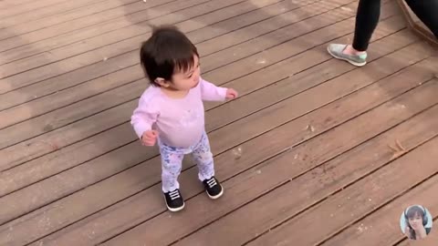Horse funny video, Cute baby funny video