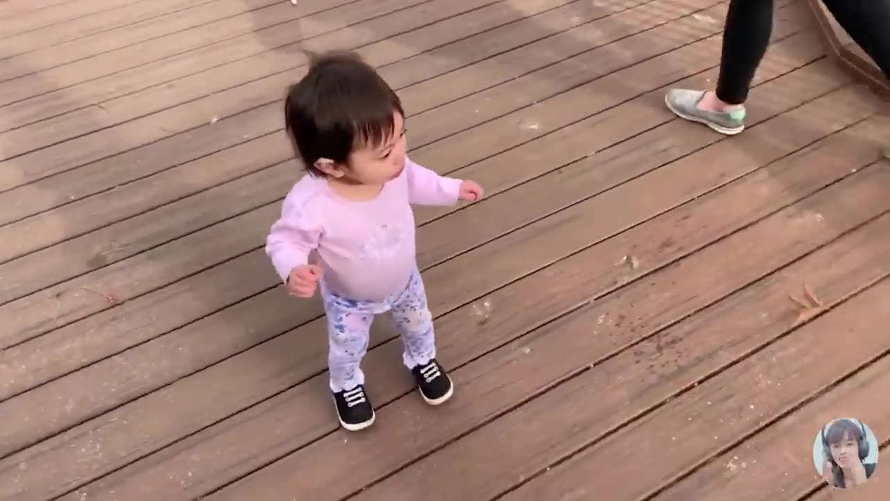 Horse funny video, Cute baby funny video