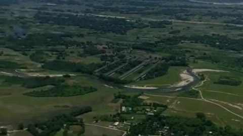 landing on plane