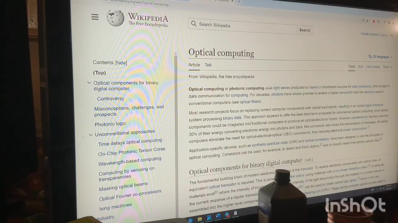 Optical Computing, synthetic aperture radar - "PEW PEW"