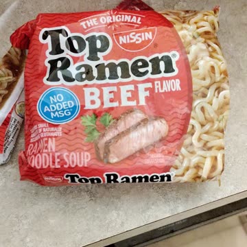 Eating Nissin Top Ramen Beef Flavor, Dbn, MI, 11/10/23