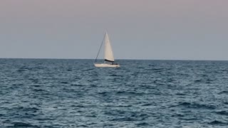 A Sailboat on Lake Michigan 8/17/21