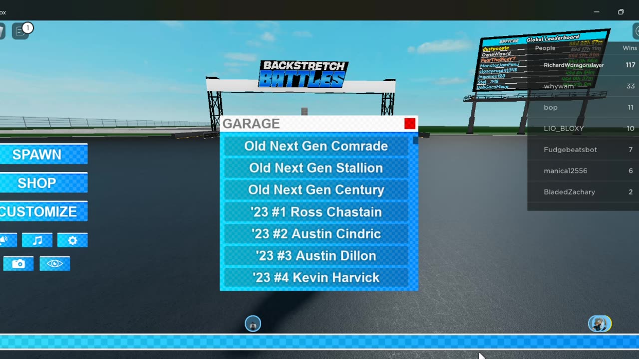 Nascar BBR night in America 4(video game Nascar racing)