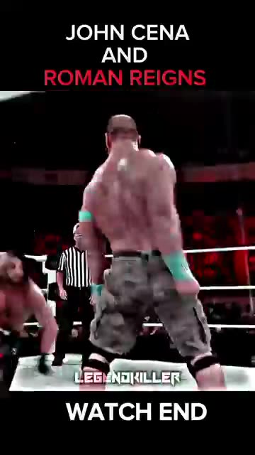 Roman Reigns and John Cena😈 vs 3 Legends❤