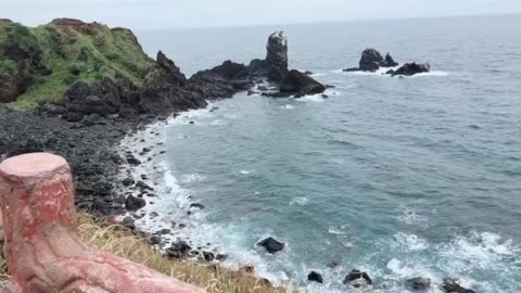 I traveled Jeju Island on my father's birthday.
