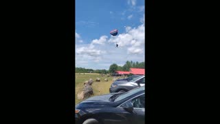 Skydivers Landing