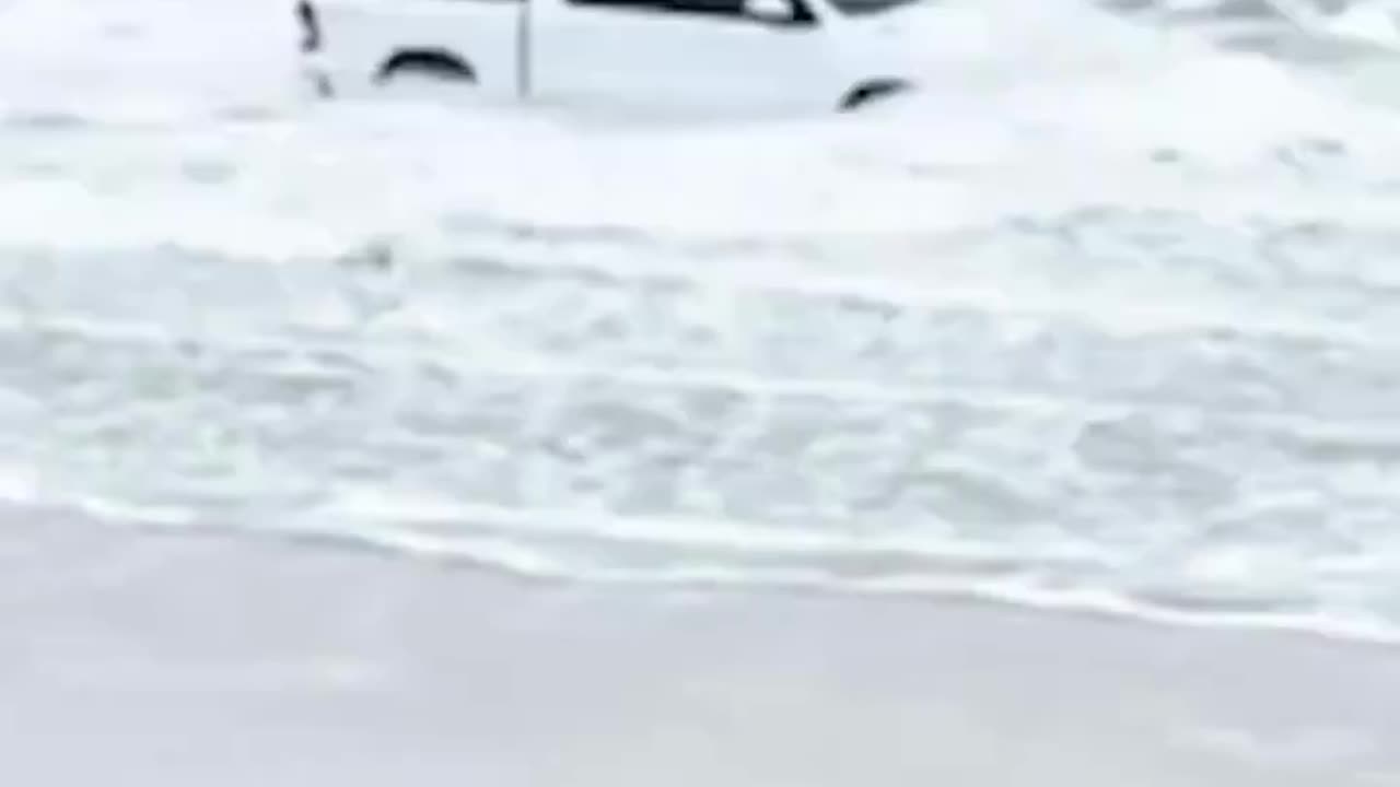 Man Arrested For Driving His Pickup Truck Through the Ocean