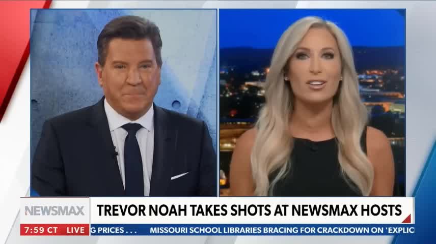 'Glad he's tuning in': Newsmax hosts react to being featured in Trevor Noah "joke"