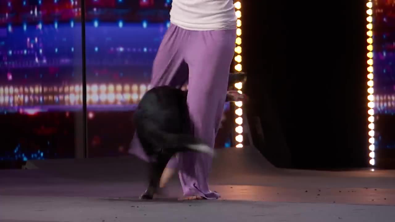 Roni And Her Dancing Dog Rhythm Bring an "UNBELIEVABLE" Audition! | Auditions | AGT 2024