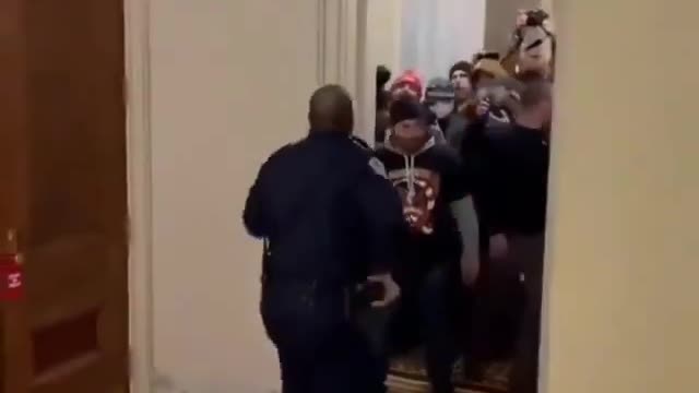 Officer Krispy Kreme "Defends" the Capitol
