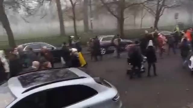 Glasgow, Scotland : Vaccine passport protests Dec. 18, 2021