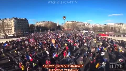 France winter protest February 2022