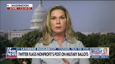 Catherine Engelbrecht Talking about Twitter's CENSORSHIP of Military Ballot Information