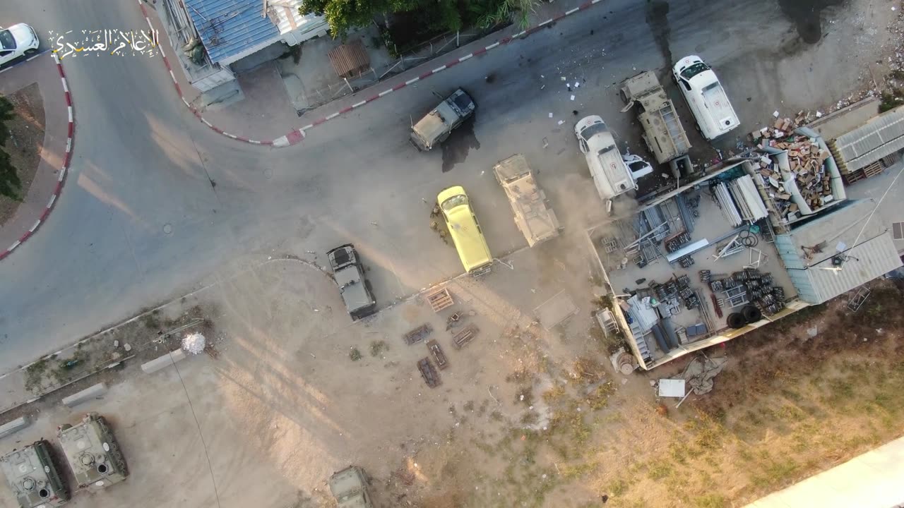 A missile was dropped from a helicopter on a group of Israeli occupation soldiers