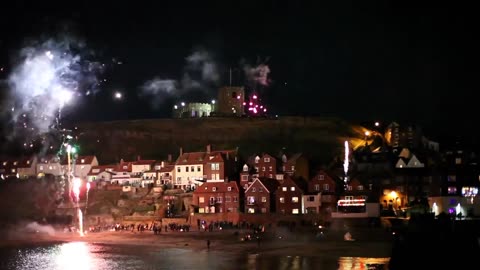 Whitby East Coast fireworks display new years 2018