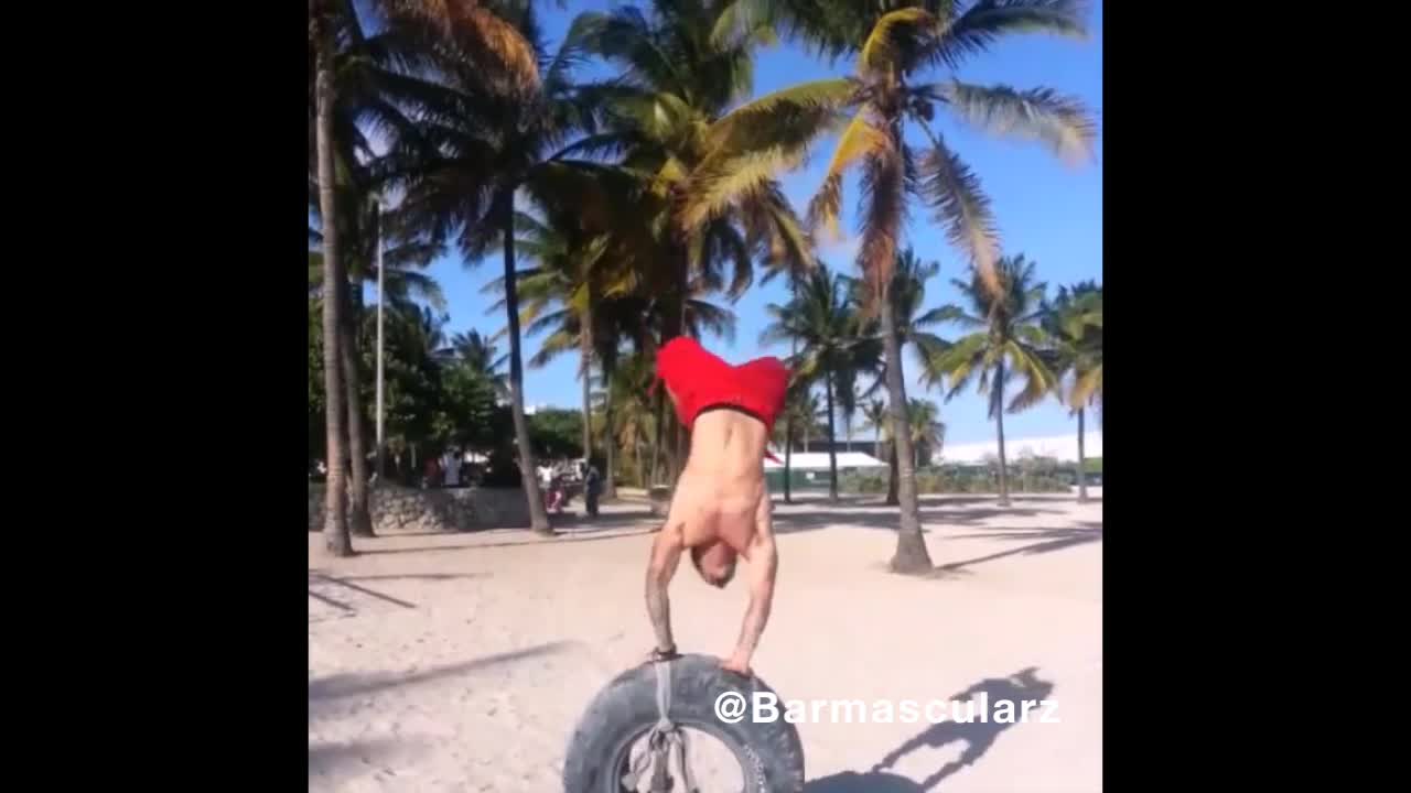 Collab copyright protection - beach balance tire fall fail