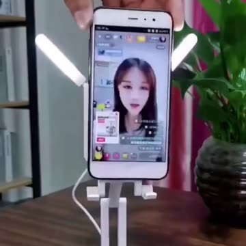 3in1 Selfie Light Adjustable Cooling Fan Phone Holder
