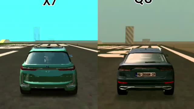 BMW X7 VS AUDI Q8 IN GTA SA #viralshorts #like #comment #rockstargames PLZ GUYS SUPPORT ME