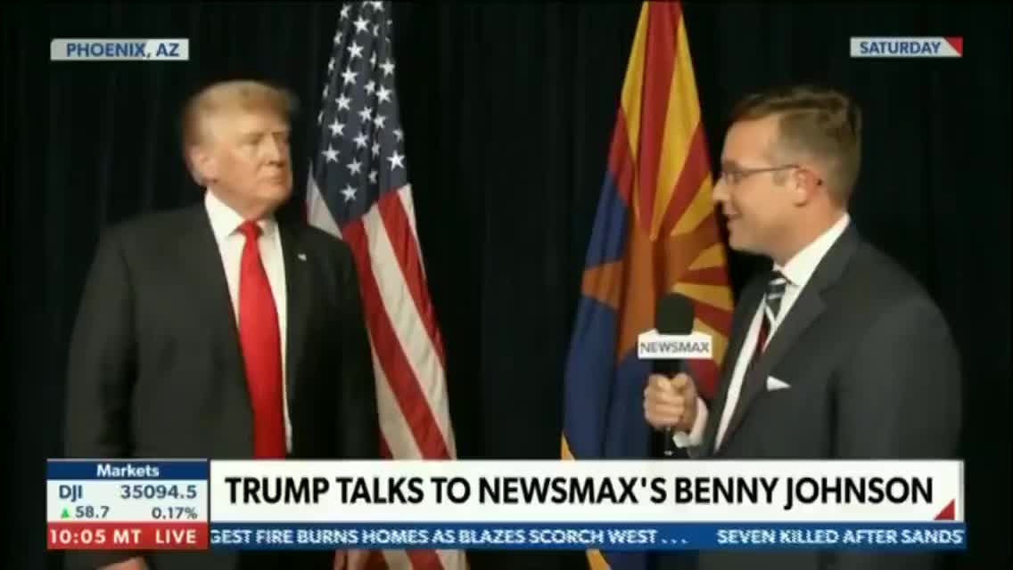 Trump interview w Benny Johnson