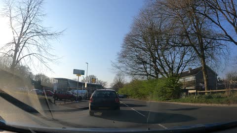 Driving in Tavistock. Dartmoor. Speedlapse