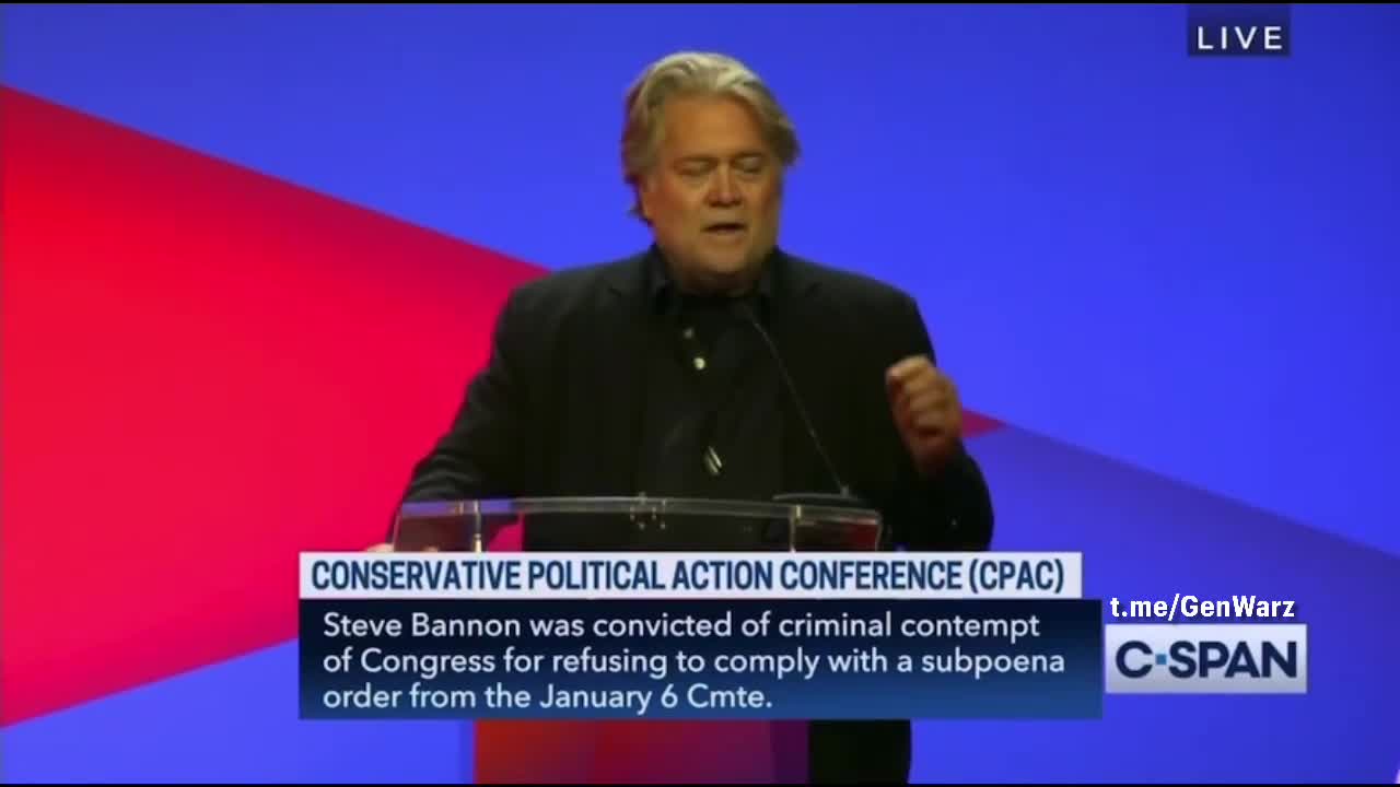 BRAVO !! Steve Bannon’s Full Keynote Speech at CPAC ‘22