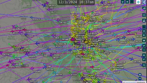 Denver Satanic Airport Air Pollution Time Lapse - Past 4 days - Dec 4th 2024 - no audio -