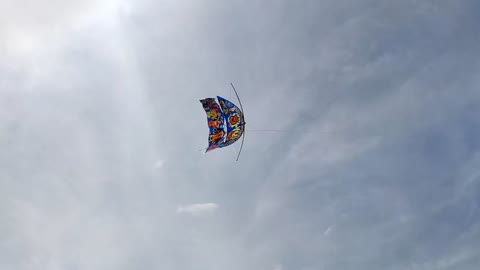 The kite festival in Bali is very lively