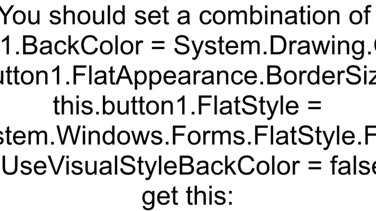 Can39t change the whole background color for a button