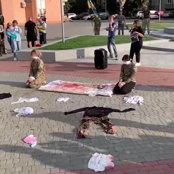 V Čerkasech se konalo shromáždění na podporu azovských vězňů